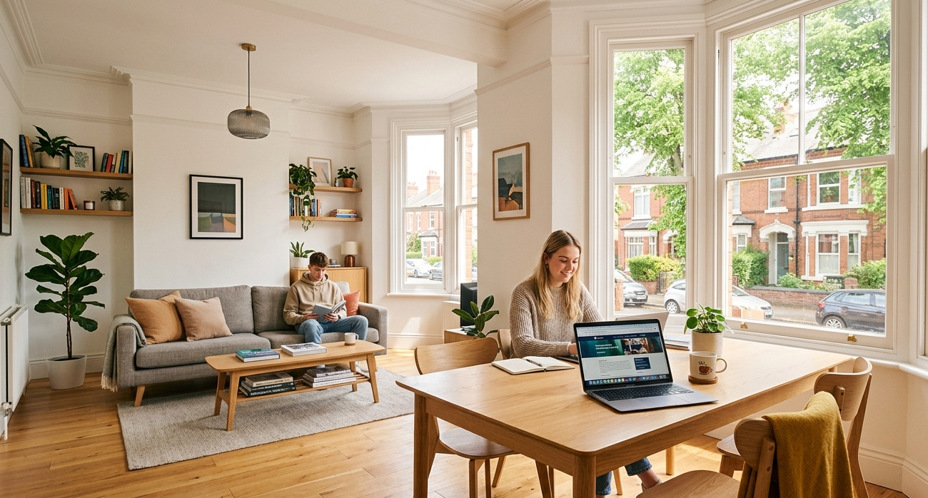 Premium student accommodation interior managing by FHP Student Living in Nottingham